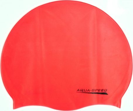 Aqua-Speed Czepek pływacki z silikonu MONO pamarańczowy Aqua-Speed