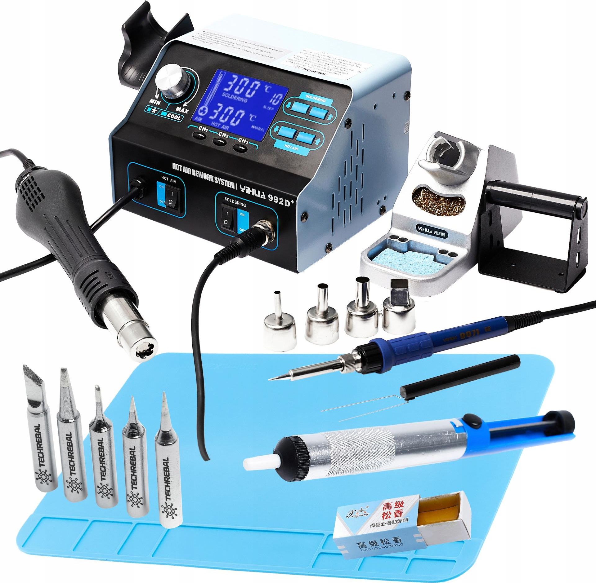 Techrebal Stacja lutownicza 992D+ +KIT25