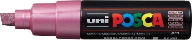 Uni MARKER PLAKATOWY UNI POSCA PC-8K METALLIC RÓŻOWY