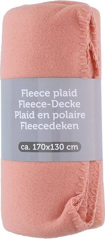 Koc polarowy 170x130 cm (koralowy)