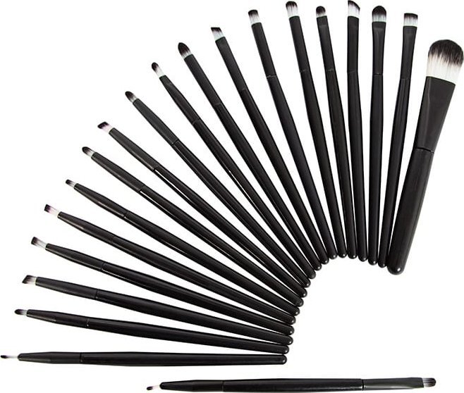 44-289# Pędzle do makijażu czarne 20szt