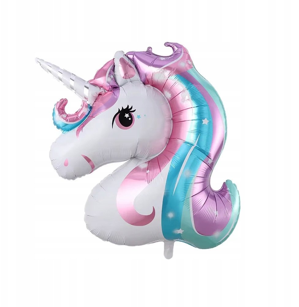 Balon Foliowy Jednorożec Urodziny Birthday Kolorowe Party 92 cm Potężny