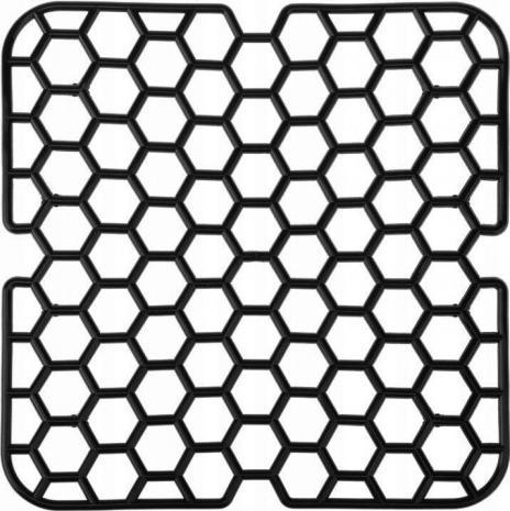 Galicja Kratka do zlewu miękka kwadratowa czarna 28,5 cm