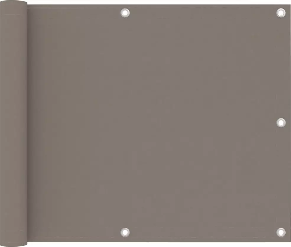 vidaXL Parawan balkonowy, kolor taupe, 75x300 cm, tkanina Oxford