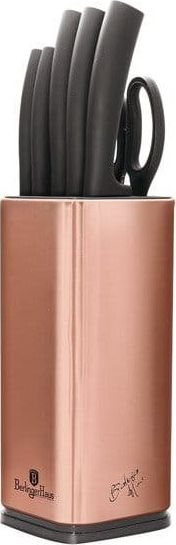 Berlinger Haus ZESTAW NOŻY W STOJAKU BERLINGER HAUS ROSEGOLD METALLIC LINE BH-2401