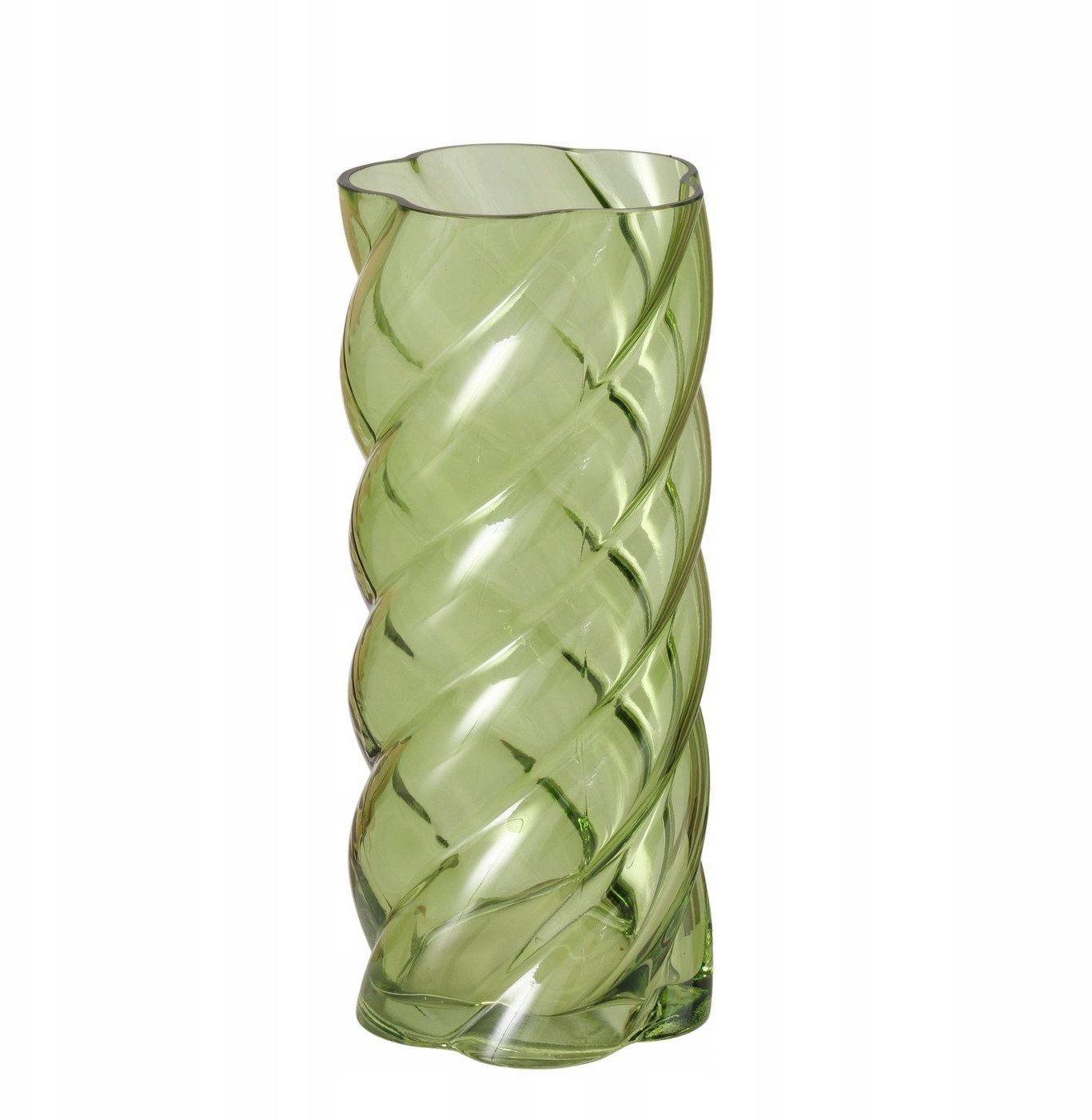 Wazon szklany z połyskiem CURVO, 30 cm