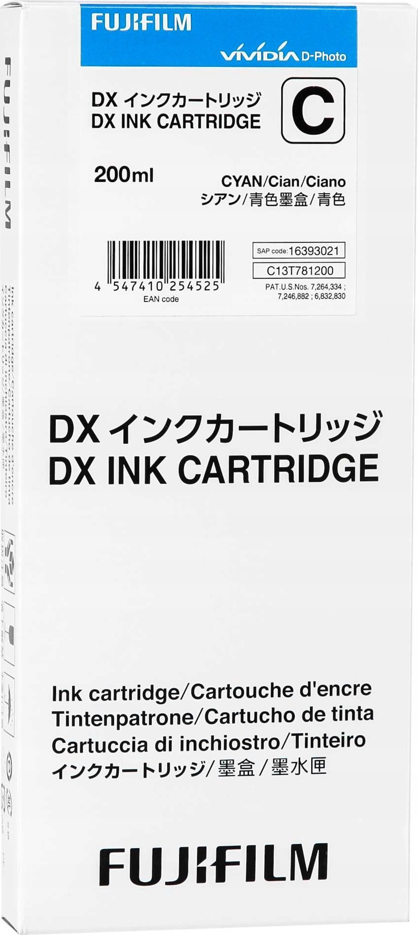 Tusz Fujifilm Fujifilm DX Ink Cartridge 200 ml cyan