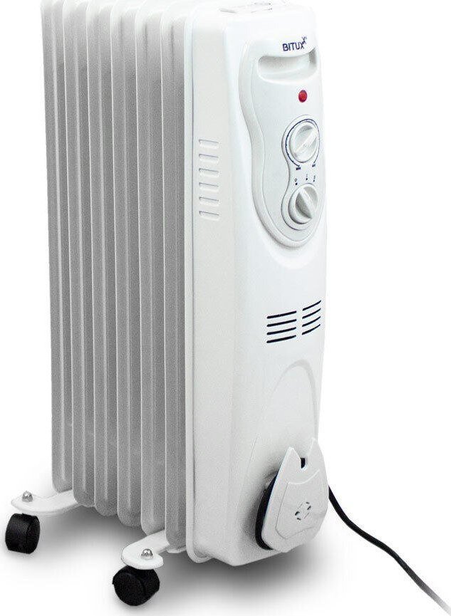 Grzejnik Bituxx Elektryczny Grzejnik Olejowy 1500W Biały 7 żeberkowy L BITUXX