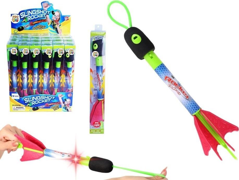 Latająca rakieta ze światłem