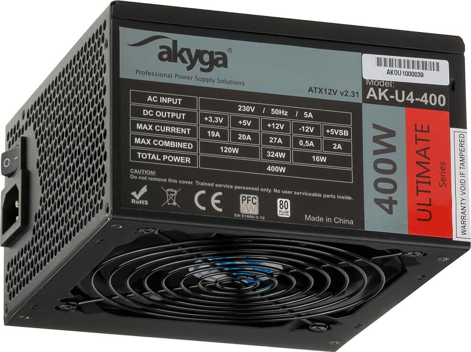 Zasilacz Akyga Ultimate 400W (AK-U4-400)