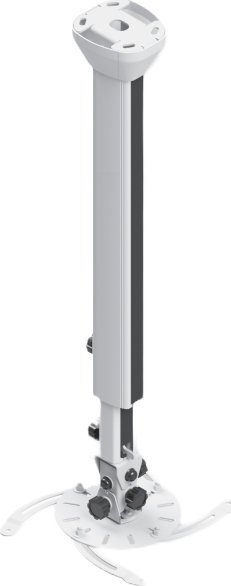 Uchwyt do projektorów Edbak PMV300 - Sufitowy uchwyt do projektora, 1000-1700 mm, biały