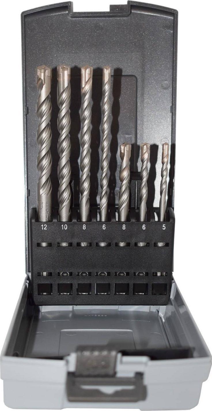 Wiertło Abraboro Zestaw wierteł do betonu SDS-Plus ABRABORO 4-ostrzowe (od fi 6 do fi 12)