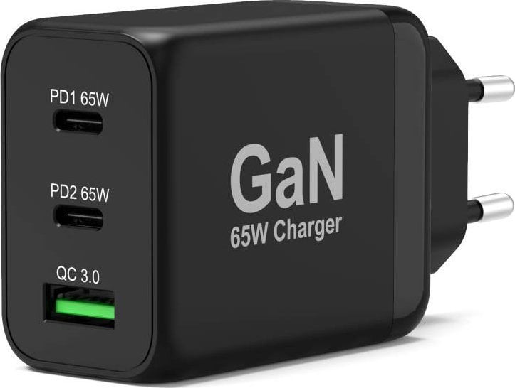 Port Designs 900106-EU ładowarka do urządzeń przenośnych Netbook, Laptop, Smartfon, Tablet Czarny Prąd przemienny Szybkie ładowanie Wewnętrzna