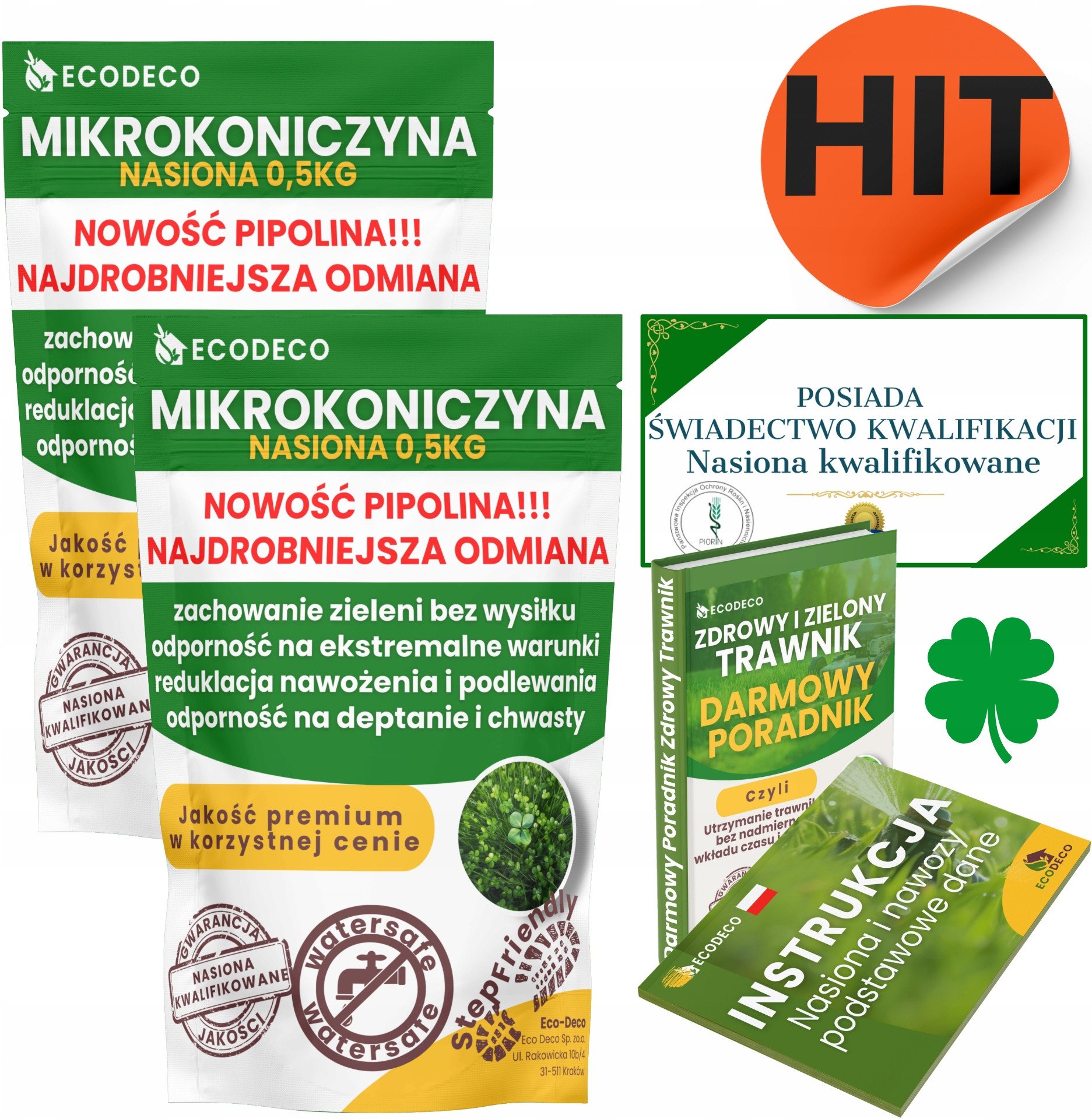 MIKROKONICZYNA do 10 cm KONICZYNA DROBNOLISTNA NASIONA 1KG - 800m2 Trawnik