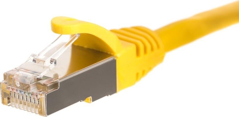 NetRack patchcord RJ45, osłonka zalewana, kat. 5e FTP, 5m Żółty (BZPAT5FY)