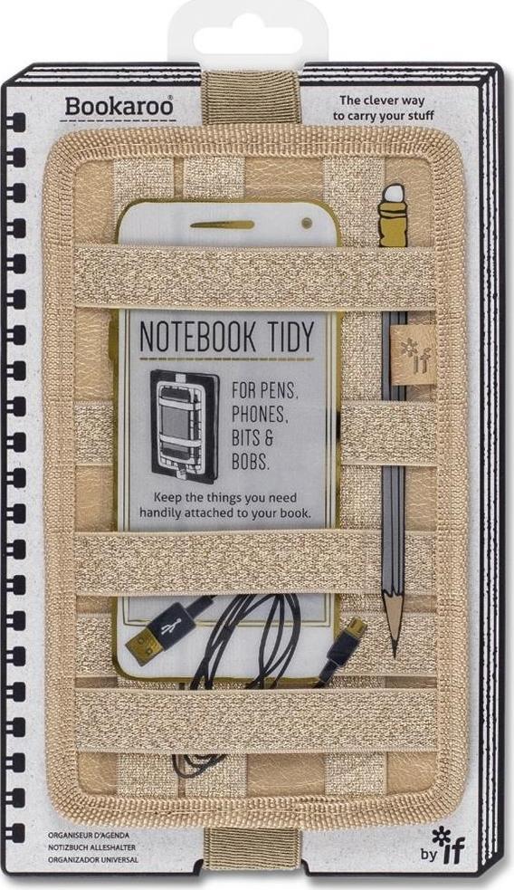 IF Bookaroo Notebook tidy - organizer na notes złoty