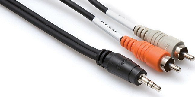 Kabel Hosa Jack 3.5mm - RCA (Cinch) x2 1.8m czarny (CMR-206)
