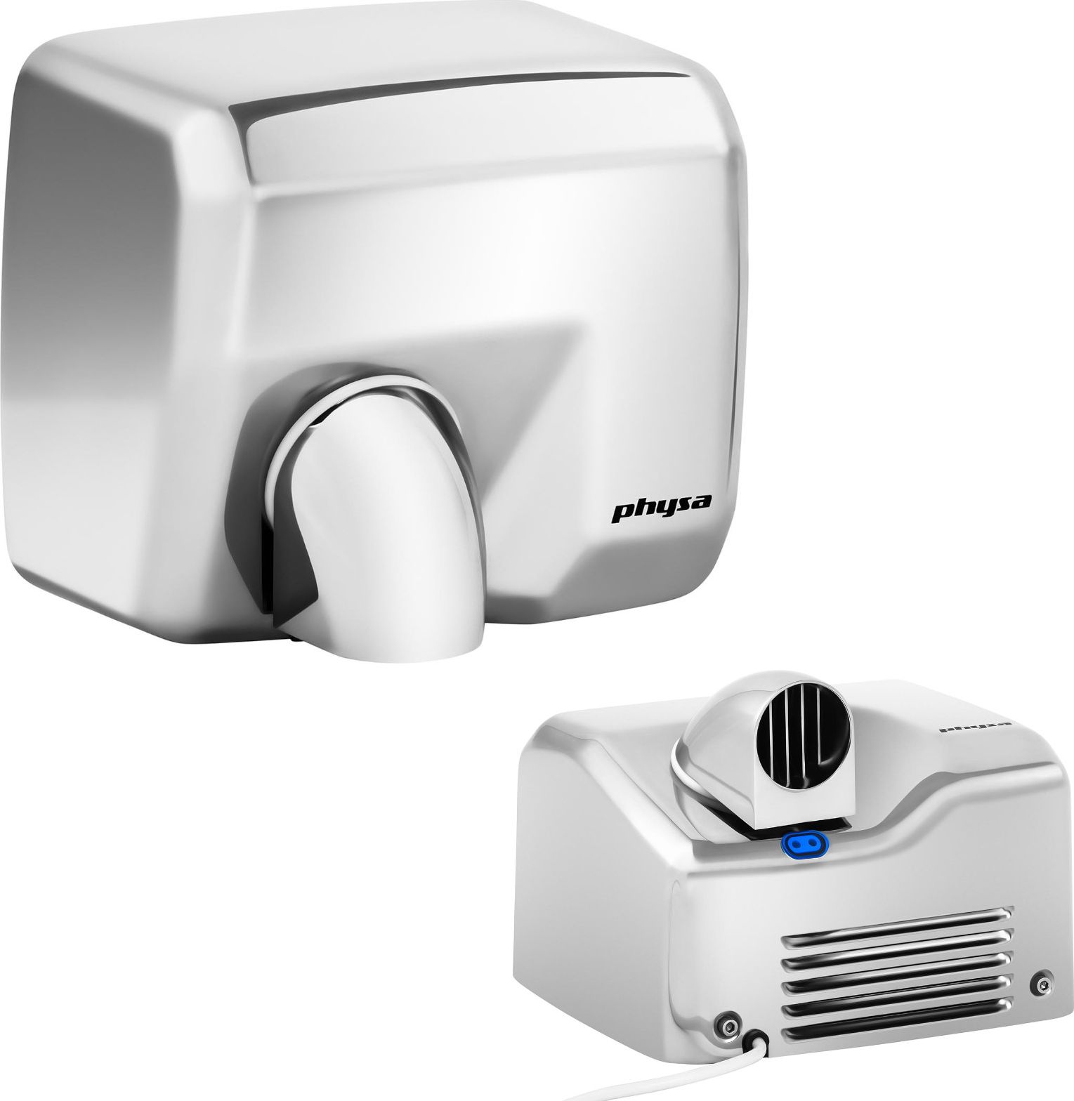 Physa Automatyczna suszarka do rąk ścienna 2000W srebrna Physa Vella silver