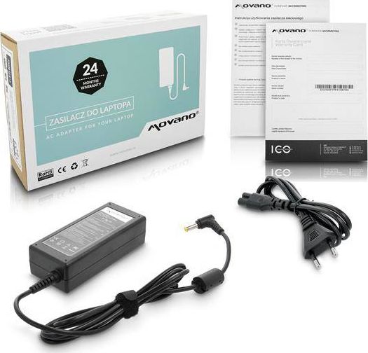 Zasilacz do laptopa Movano 48 W, 2.5 mm, 4 A, 12 V (ZZ/LCD124)