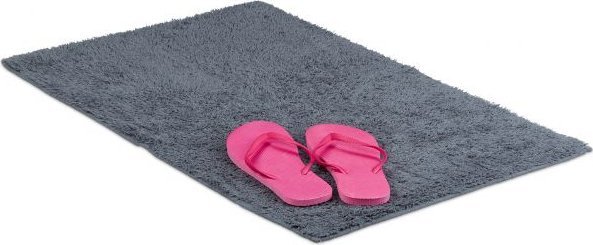 Dywany Łuszczów Dywanik łazienkowy 50x80cm szary