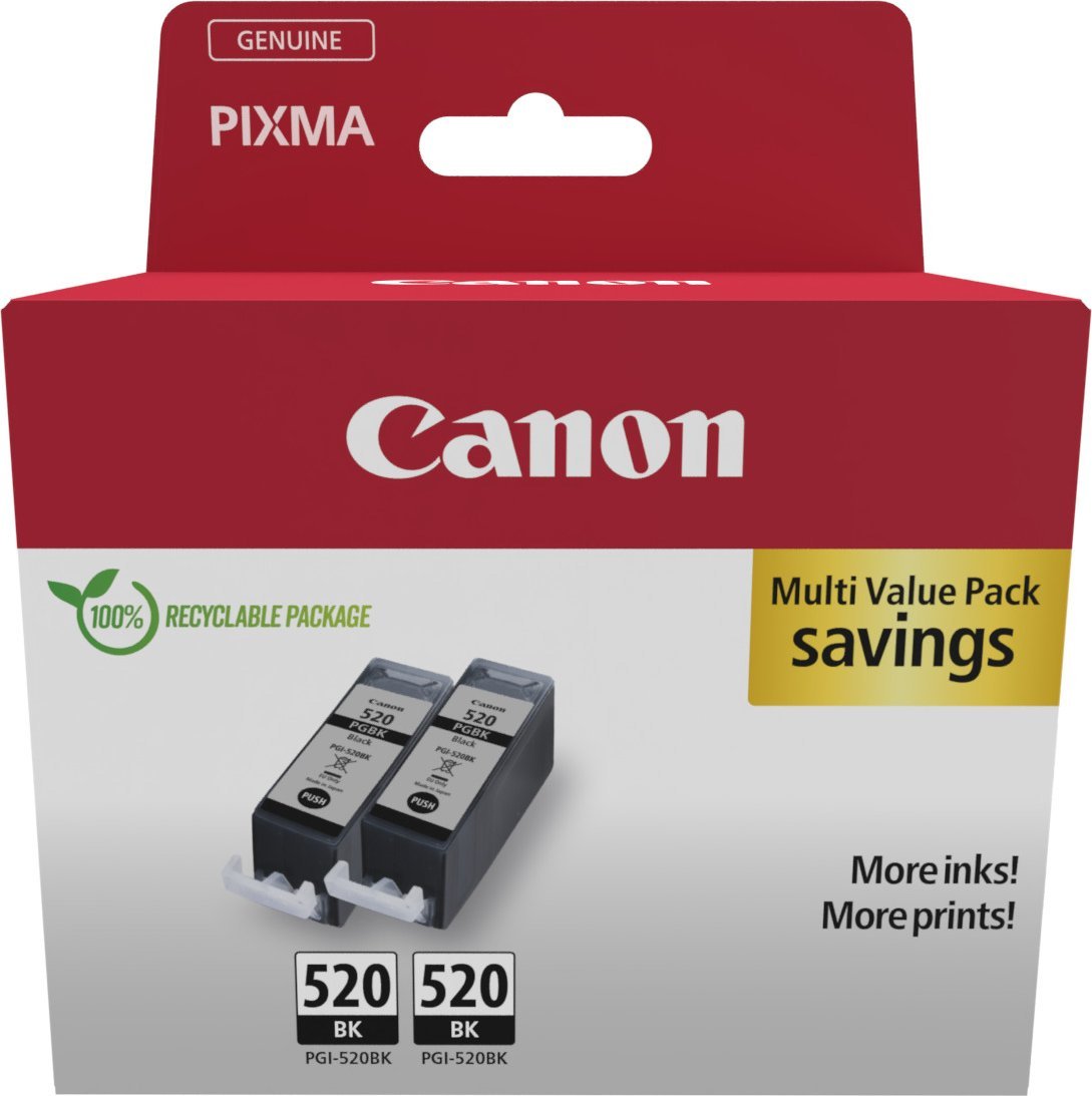 Tusz Canon Canon ink double pack black PGI-520BK