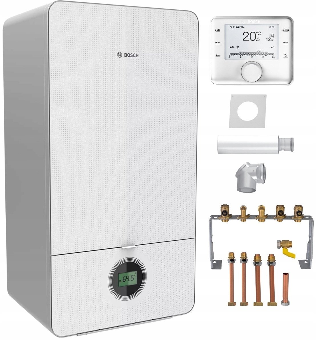 Piec gazowy Junkers Pakiet kocioł gazowy GC7000iW 20/28C + CW400 + AZB616/1