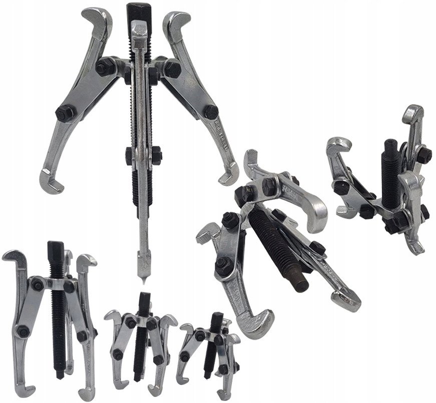 ŚCIĄGACZE DO ŁOZYSK ZESTAW 3-CZĘŚCIOWY 75 100 150 MM TRÓJNOZNE KOMPLET 3EL