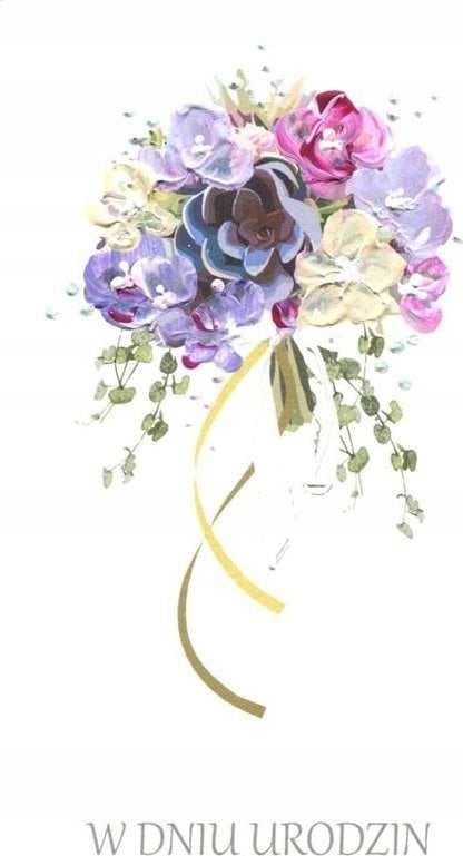 MAK Karnet Urodziny DL U24 - Bukiet kwiatów