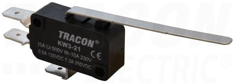 Wyłącznik krańcowy mikro z dźwignią sprężynową KW3-21