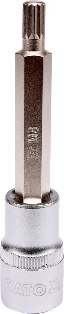 Yato Nasadka trzpieniowa Spline 1/2" M8 x 100mm długa (YT-04352)