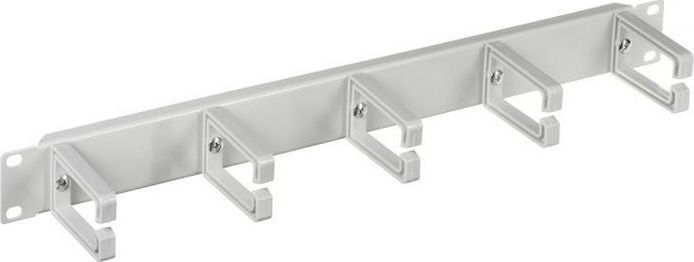 Alantec Organizator kabli 1U 19" 5 plastikowych uchwytów, szary (PK009S)