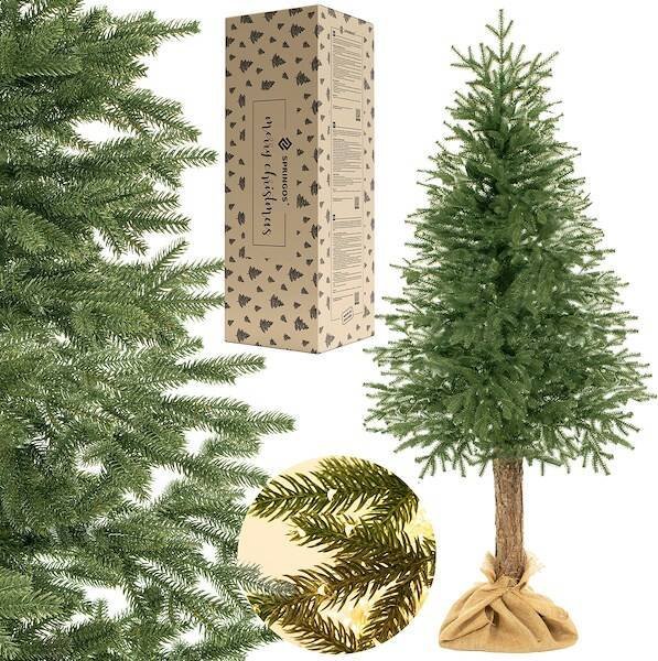 Springos Choinka sztuczna na pniu 220 cm świerk PE UNIWERSALNY