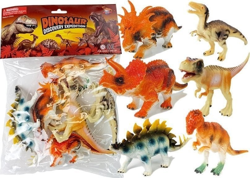 Zestaw Figurki Dinozaurów 10 cm 6 sztuk LEAN Toys