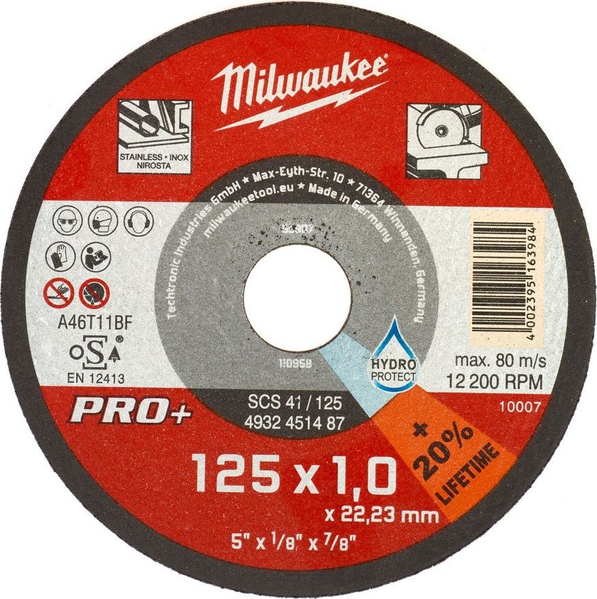 Milwaukee Tarcza ścierna Milwaukee Pro+ SCS 41 125 mm