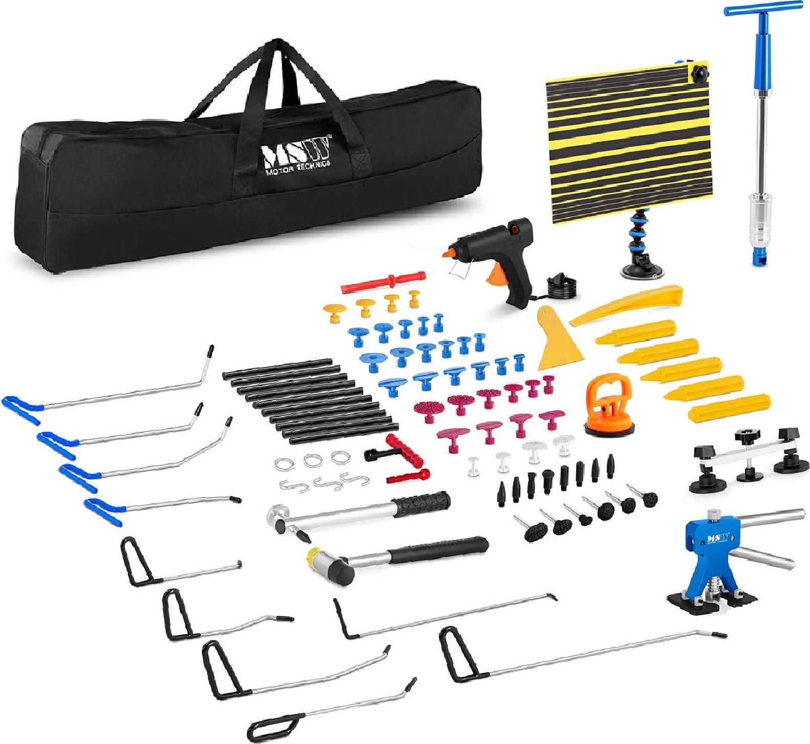 MSW Zestaw naprawczy PDR do usuwania wyciągania wgnieceń w karoserii 85 elementów Zestaw naprawczy PDR do usuwania wyciągania wgnieceń w karoserii 85