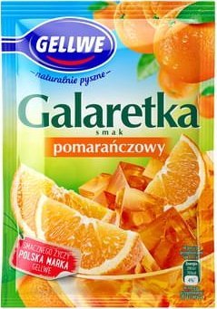 Gellwe Galaretka smak pomarańczowy 72g