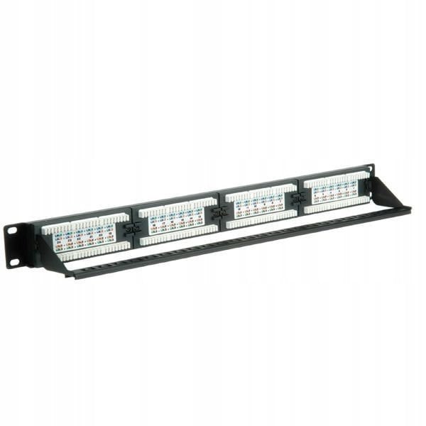 VALUE PatchPanel Kat.6a 24-Portowy UTP szary