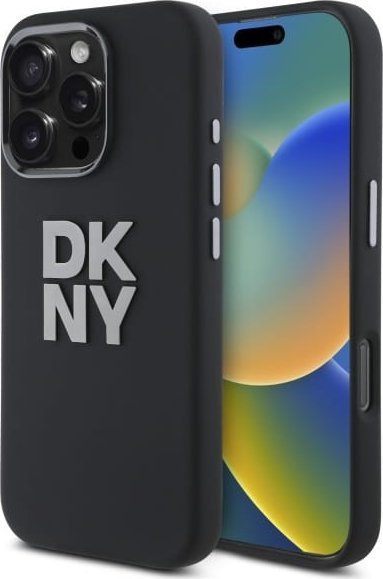 DKNY DKNY DKHCP16LSMCBSK iPhone 16 Pro 6.3" czarny/black hardcase Liquid Silicone Metal Logo