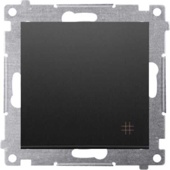 Kontakt-Simon Simon 54 Łącznik krzyżowy (moduł) 16AX 250V zaciski śrubowe czarny mat DW7A.01/49