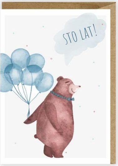 Cardie Kartka urodzinowa, eko koperta K021