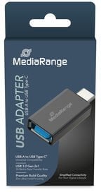 MediaRange Universaler USB-A auf USB-C Adapter schwarz