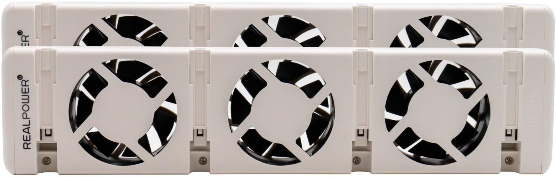 REALPOWER Heizungslüfter HL-2,2er Set mit 3 Ventilatoren