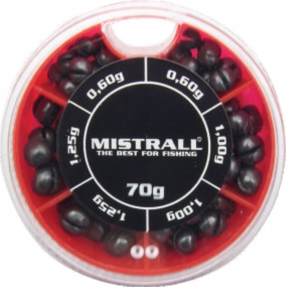Mistrall ŚRUT Wędkarski MISTRALL GRUBY uniwersalny obciążnik ŚRUCINY 70g 1op |AM-6004065