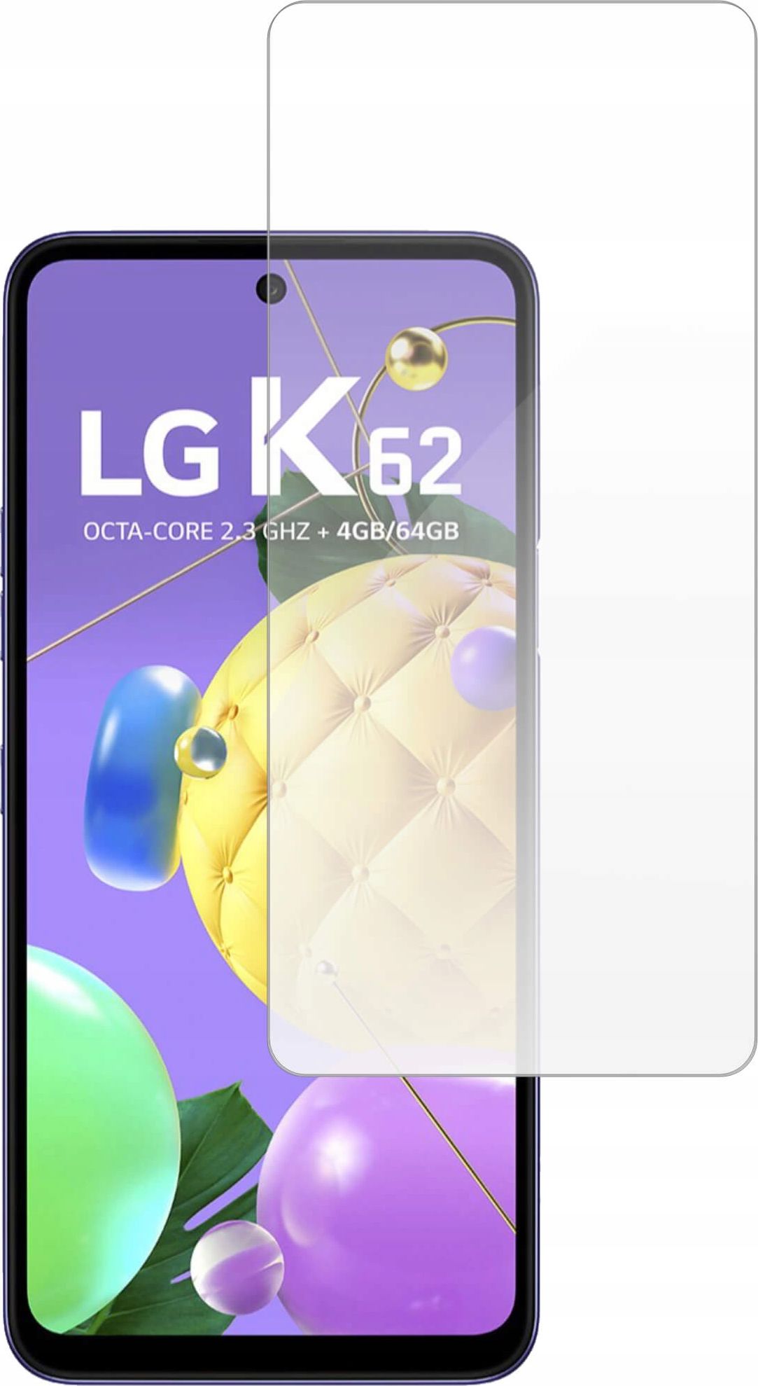 etumi Szkło Hartowane 9H Do Lg K62 Szybka Na Ekran Szkiełko Ochronne Na Ekran Twarde Płaskie Przód / Ochrona Matrycy Telefonu Glas0243