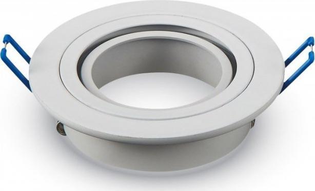 V-TAC Oprawa punktowa Oczko 1xGU10 IP20 Okrągła Aluminiowa Biała 3599