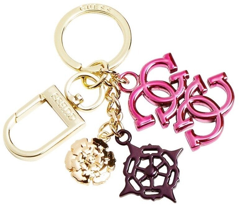 Guess, Guess, Multi, Metal Keyring, RW7427, Fuchsia For Women
