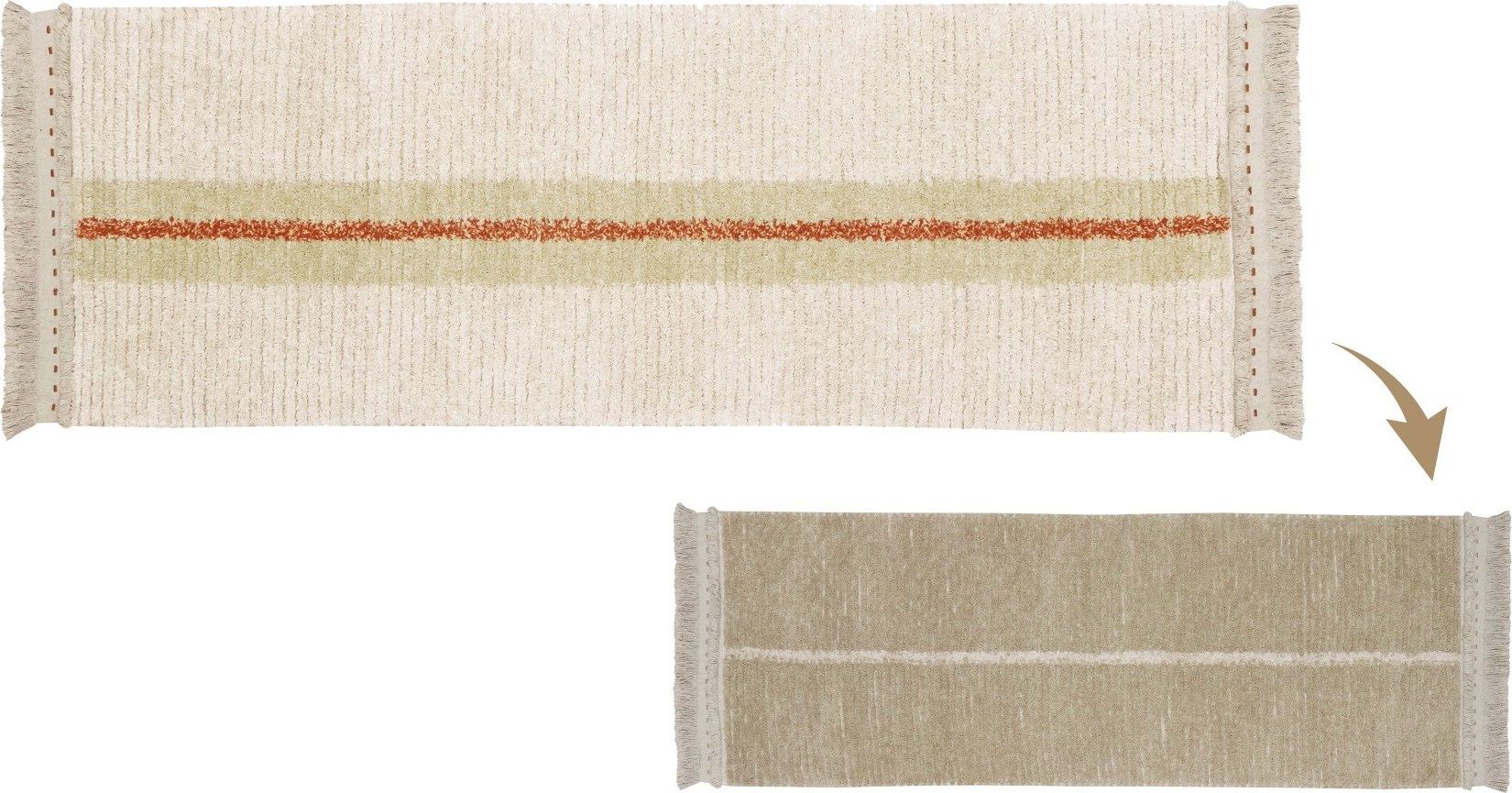 Lorena Canals Dywan DUETTO SAGE 80x230 beżowy dwustronny