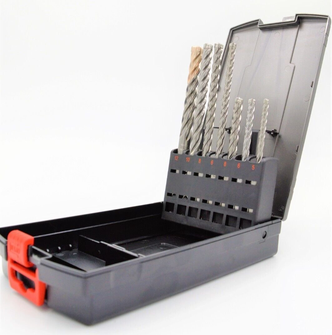 ZESTAW WIERTEŁ UDAROWYCH W KASECIE PLUS QUADRO 7EL