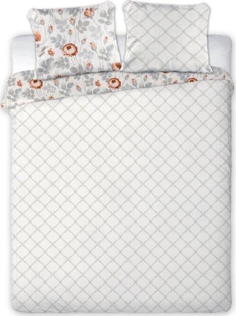Faro Pościel bawełniana DELICATE 010 220x200 romby kwiaty FARO