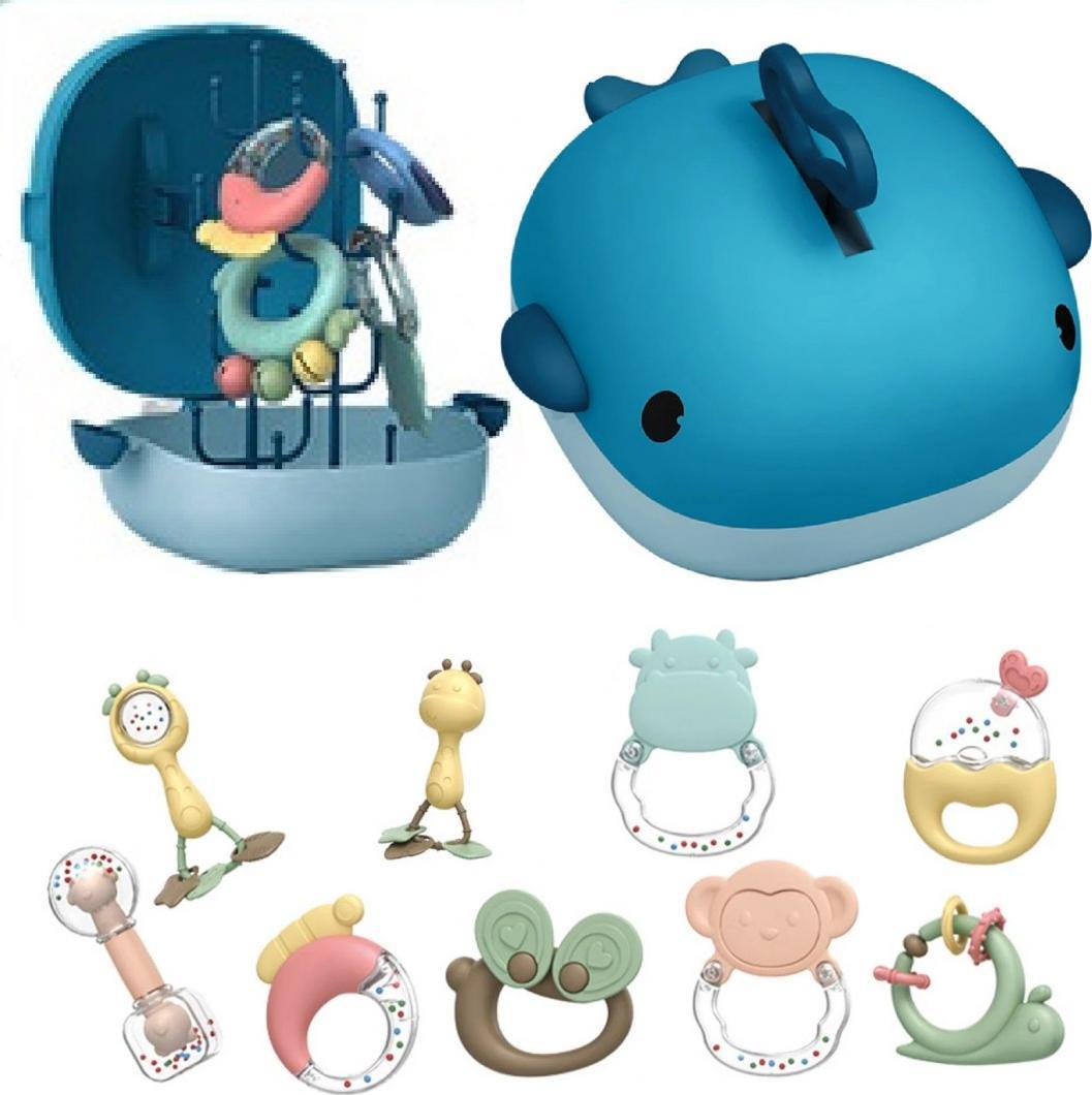 LUXMA Zestaw grzechotek grzechotka gryzak walizka 029A-2